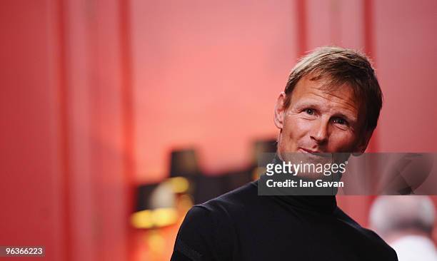 Teddy Sheringham takes part in the PokerStars Chips For Charity Tournament at the Les Abassadeurs Club on February 2, 2010 in London, England.