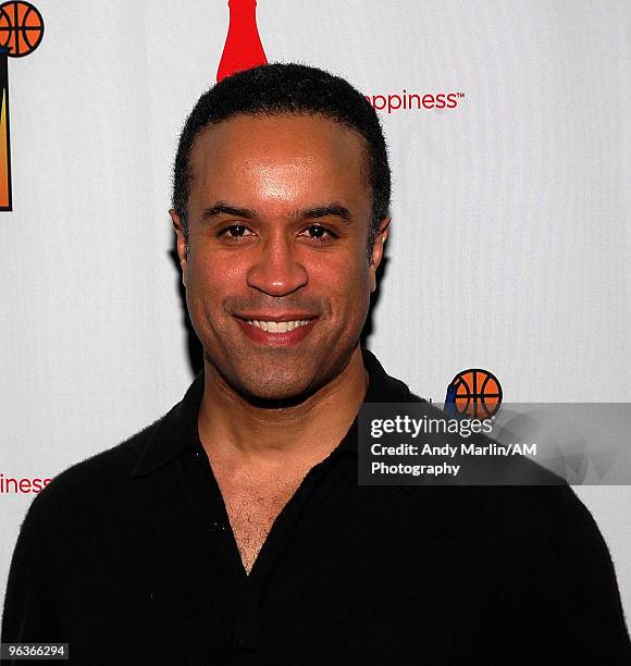 News This Morning co-anchor Maurice DuBois poses for a photo during the John Starks Celebrity Bowling Tourament to benefit the John Starks Foundation...