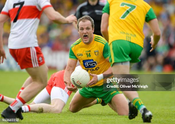 Derry , Ireland - 27 May 2018; Michael Murphy of Donegal during the Ulster GAA Football Senior Championship Quarter-Final match between Derry and...