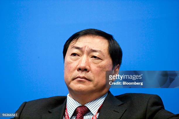 Dong Suguang, executive vice president of China Southern Airlines Co., attends the China Aviation Business Forum at the Singapore Airshow, in...