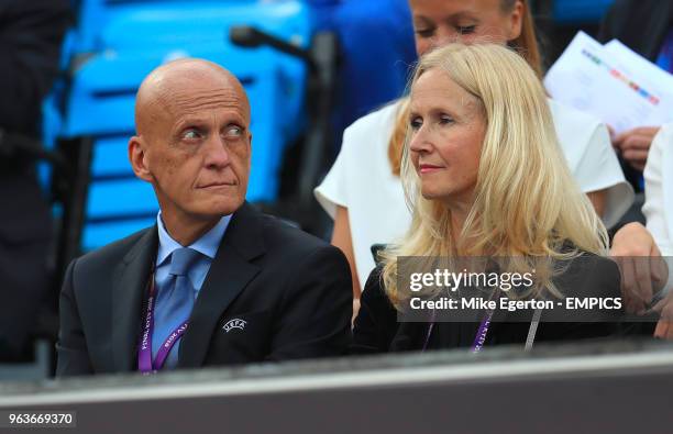 Referees committee member Pierluigi Collina Wolfsburg v Lyon - UEFA Women's Champions League - Final - Valeriy Lobanovsky Dynamo Stadium .