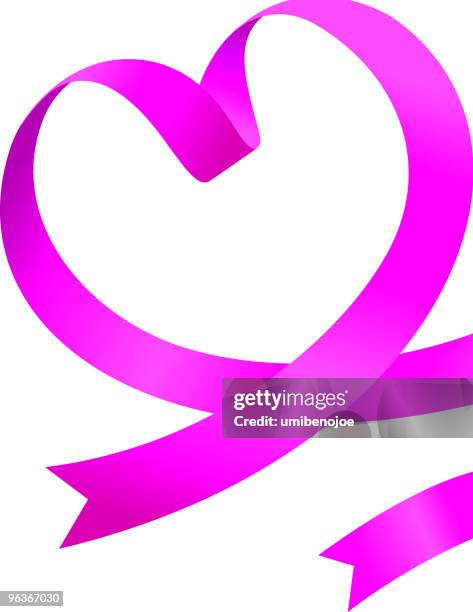 Pink Heart Ribbon Photos and Premium High Res Pictures - Getty Images