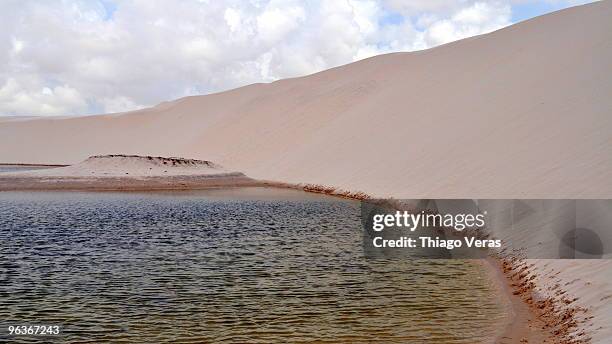 a lagoon at the national park - barreirinhas stock pictures, royalty-free photos & images