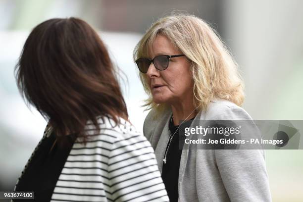 Cherise Lyons of Dagenham, arrives at Basildon Combined Court, in Essex, where she is charged with the death of 100-year-old Joan Roskilly by...
