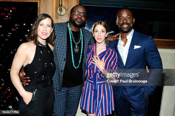 Miriam Shor, Brian Tyree Henry, Molly Bernard and Sterling K. Brown attend Global Road Entertainment With The Cinema Society Host The After Party For...