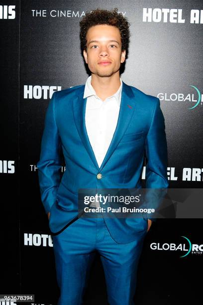 Damon Gillespie attends Global Road Entertainment With The Cinema Society Host A Screening Of "Hotel Artemis" at Laduree Soho on May 29, 2018 in New...