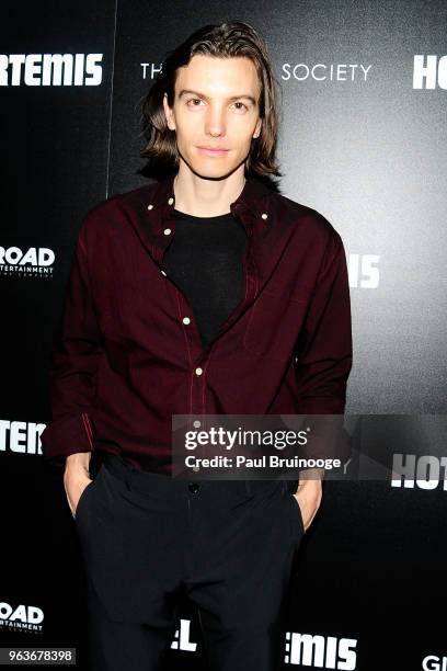 Ian Mellencamp attends Global Road Entertainment With The Cinema Society Host A Screening Of "Hotel Artemis" at Laduree Soho on May 29, 2018 in New...