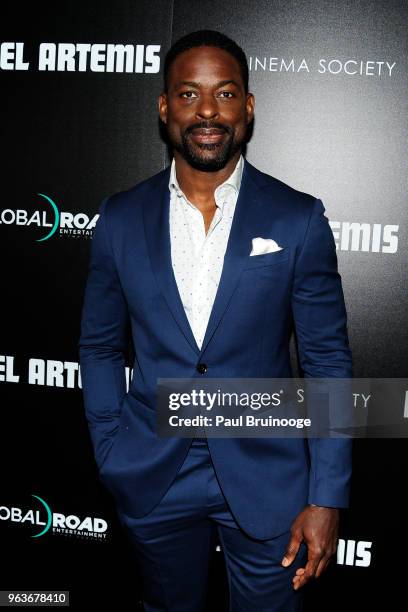 Sterling K. Brown attends Global Road Entertainment With The Cinema Society Host A Screening Of "Hotel Artemis" at Laduree Soho on May 29, 2018 in...