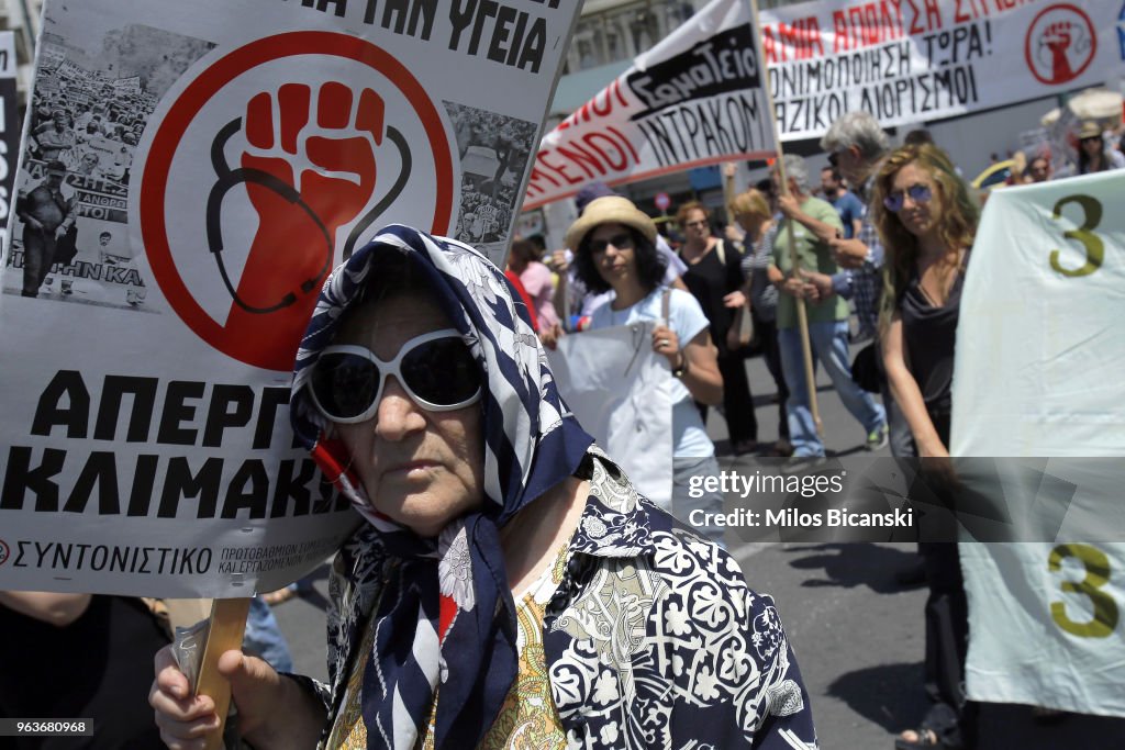 Greek Labour Unions Call 24 General Strike