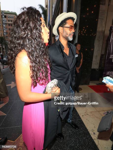 Manuela Testolini and Eric Benet are seen on May 29, 2018 in Los Angeles, California.