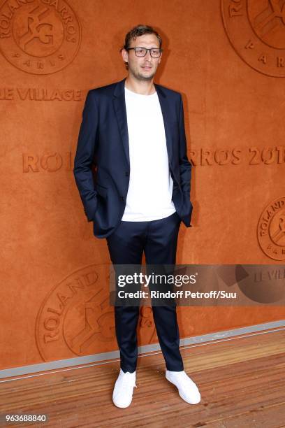 Swimmer Amaury Leveaux attends the 2018 French Open - Day Four at Roland Garros on May 30, 2018 in Paris, France.