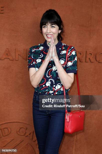 Singer Nolwenn Leroy attend the 2018 French Open - Day Four at Roland Garros on May 30, 2018 in Paris, France.