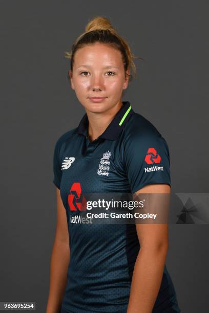 Katie George of England poses for a portrait on May 30, 2018 in Loughborough, England.