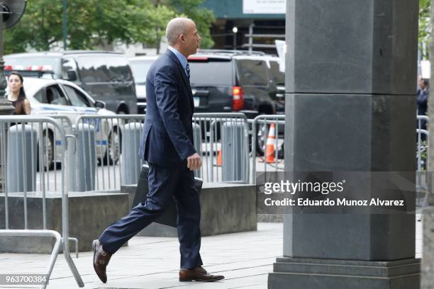 Michael Avenatti, lawyer of adult-film actress Stormy Daniels, arrives at the United States District Court Southern District of New York on May 30,...