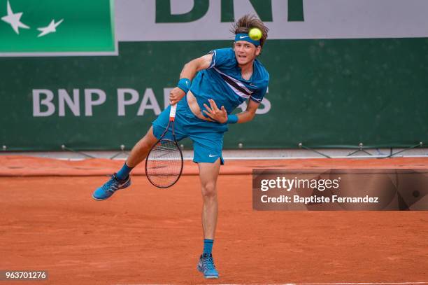 Jared Donaldson of USA during Day 4 for the French Open 2018 on May 30, 2018 in Paris, France.