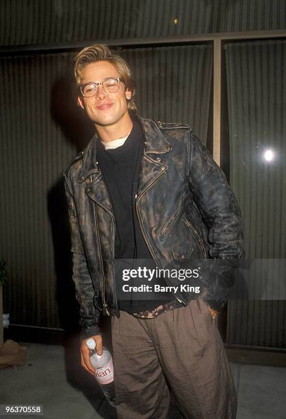 File Photo of Brad Pitt in Los Angeles, California at a screening and party for the film "Red Heat"