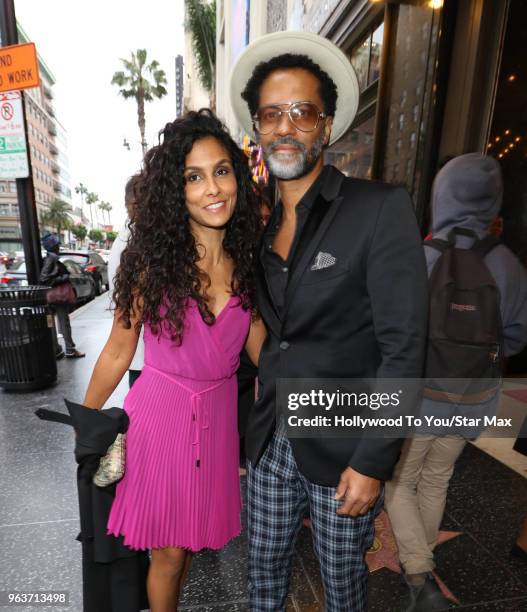 Eric Benet and Maunela Testolini are seen on May 29, 2018 in Los Angeles, California.