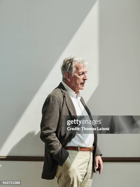 Filmmaker Costa Gavras is photographed for Self Assignment, on May, 2018 in Cannes, France. . .