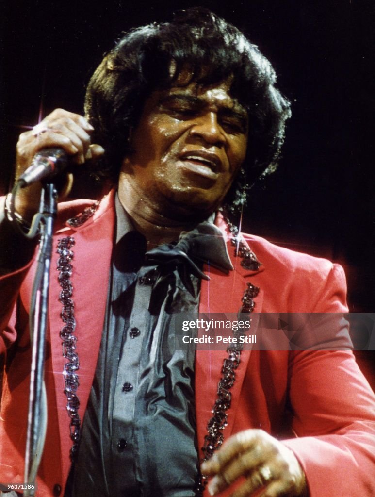 James Brown Performs At Wembley Arena in London