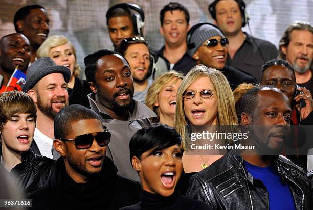 Singers Justin Bieber, Kristian Bush, Usher, will.i.am, Barbra Streisand, LL Cool J, Harry Connick Jr., Wyclef Jean, Vince Vaughn, Jeff Bridges and...