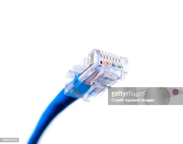 computer network kabel-business-serie - verbindungsstecker stock-fotos und bilder