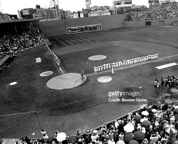 Fenway Park during Game One of the World Series between the Boston Red Sox and Cincinnati Reds in Boston on Oct. 11, 1975.