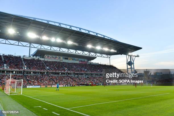 General view at the BMO Field during 2018 MLS Regular Season match between Toronto FC and FC Dallas at BMO Field .