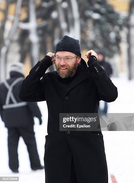 Actor Hugo Weaving sighting at the Kremlin on February 2, 2010 in Moscow, Russia.