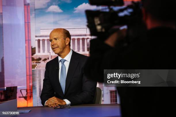 Representative John Delaney, a Democrat from Maryland, listens during a Bloomberg Television interview in New York, U.S., on Wednesday, May 30, 2018....