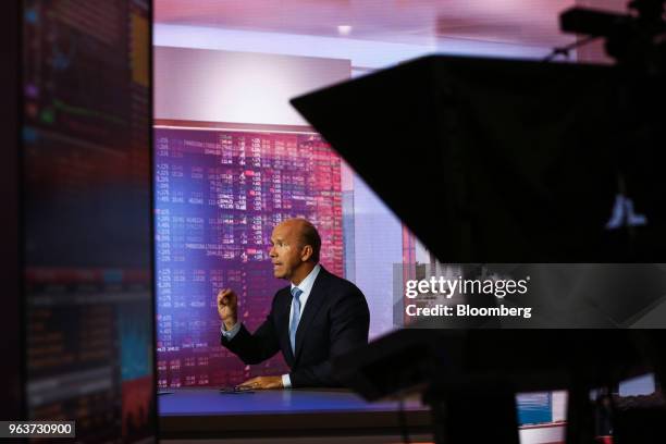 Representative John Delaney, a Democrat from Maryland, speaks during a Bloomberg Television interview in New York, U.S., on Wednesday, May 30, 2018....