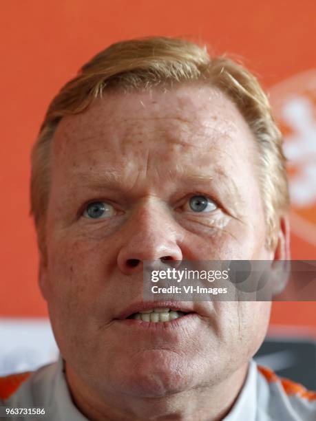 Coach Ronald Koeman of Holland during a training session prior to the International friendly match between Slovakia and The Netherlands at Stadium...