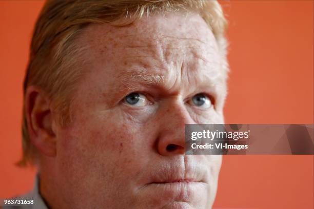 Coach Ronald Koeman of Holland during a training session prior to the International friendly match between Slovakia and The Netherlands at Stadium...