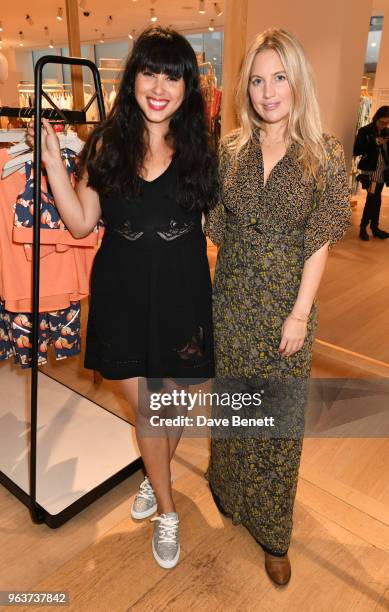 Melissa Hemsley and Marissa Montgomery attend a VIP dinner hosted by Sweaty Betty to celebrate their new Selfridges shop at Hemsley + Hemsley in...