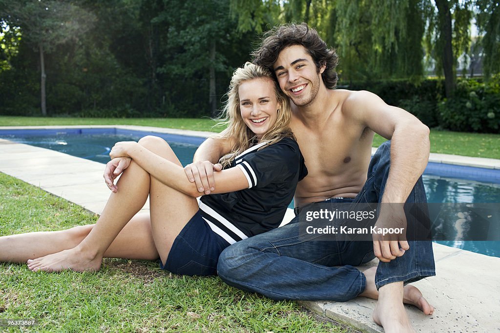 Portrait of young couple