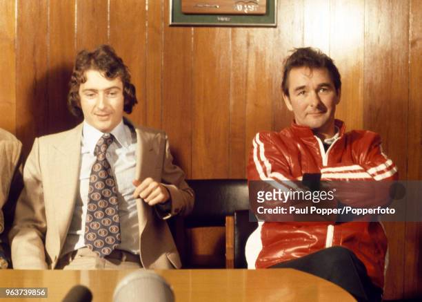 Trevor Francis at the press conference where he became the first British player to break the £1 million mark when he was signed by Brian Clough for...