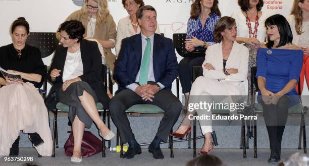 Carolina Adriana Herrera, Adriana Dominguez, Cayetano Martinez de Irujo and Irene Villa attend the 'T de Solidaridad' awards at Rafael del Pino...