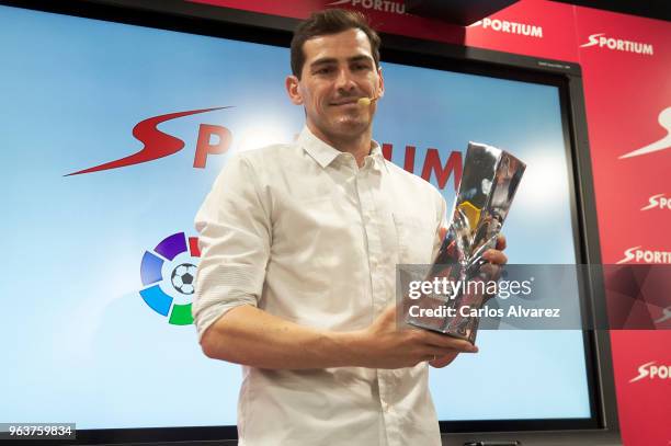 Iker Casillas is presented as Sportium Ambassador for FIFA World Cup 2018 on May 30, 2018 in Madrid, Spain.