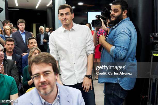 Iker Casillas is presented as Sportium Ambassador for FIFA World Cup 2018 on May 30, 2018 in Madrid, Spain.