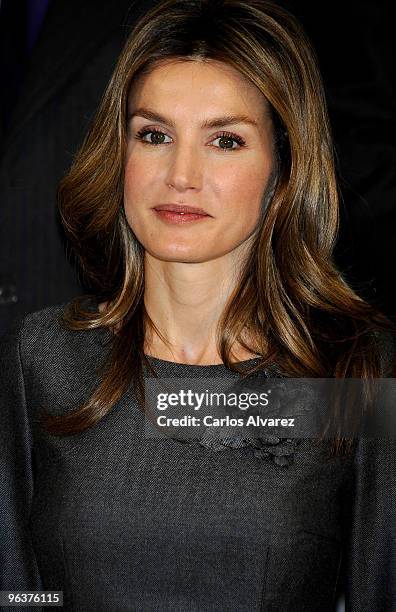 Princess Letizia of Spain attends "Principe Felipe a la Excelencia Empresarial" Awards 2010 at Department of Industry and Tourism on February 3, 2010...