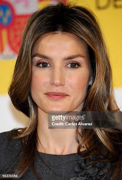 Princess Letizia of Spain attends "Principe Felipe a la Excelencia Empresarial" Awards 2010 at Department of Industry and Tourism on February 3, 2010...