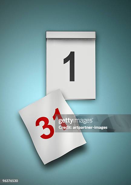 calendar: last due date, call date - calendar flip page stock illustrations
