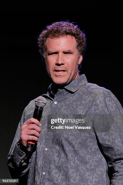 Will Ferrell performs at the Stand With Haiti benefit concert at The Wiltern on February 2, 2010 in Los Angeles, California.