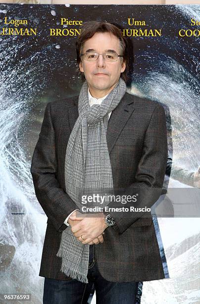 Director Chris Columbus attends "Percy Jackson & the Olympians: The Lightning Thief" photocall at the Hassler Hotel on February 3, 2010 in Rome, Italy