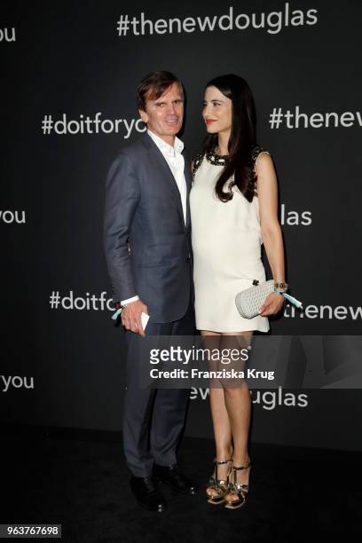 Alexander Dibelius and Laila Maria Witt during the Douglas X Peter Lindbergh campaign launch at ewerk on May 30, 2018 in Berlin, Germany.