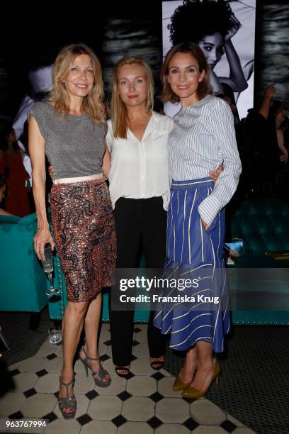 Ursula Karven, Nadja Uhl and Nadine Warmuth during the Douglas X Peter Lindbergh campaign launch at ewerk on May 30, 2018 in Berlin, Germany.