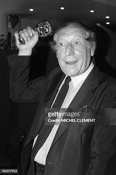 Picture taken on June 10 in Paris, shows French actor and theater director Georges Wilson who died on February 3 aged 88, according to his relatives....