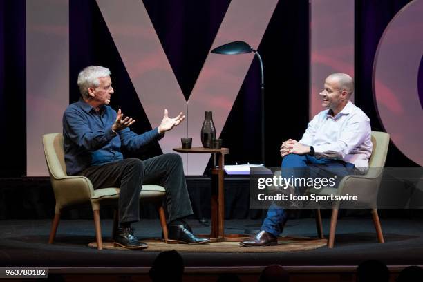 Multi Academy Award winning director James Cameron at The Game Changer conference for Vivid Sydney on May 27 at The City Recital Hall in Sydney,...