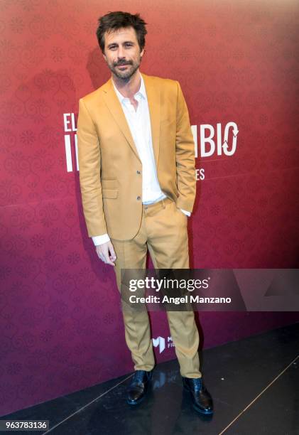 Hugo Silva attends 'El Intercambio' Madrid Premiere on May 30, 2018 in Madrid, Spain.