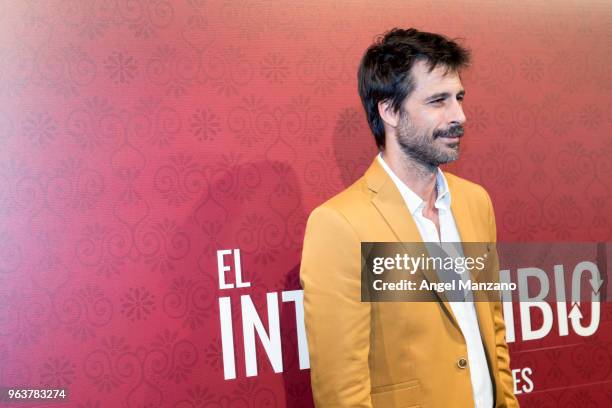 Hugo Silva attends 'El Intercambio' Madrid Premiere on May 30, 2018 in Madrid, Spain.