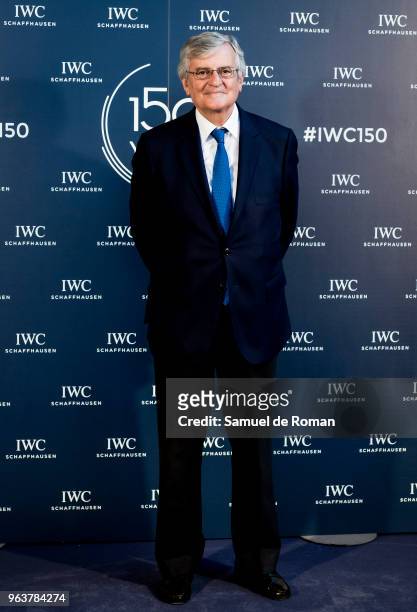 Oscar Mario Beteta attends 'IWC - Fuera de Serie' 150 Anniversary Party on May 30, 2018 in Madrid, Spain.